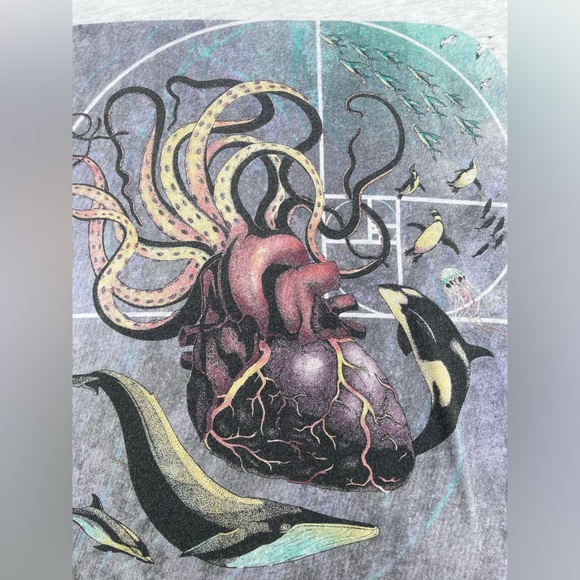 Curbside Ocean Life Golden Ratio Shirt Size Medium - Picture 3 of 10